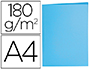 SOUS-CHEMISE LIDERPAPEL PAPIER CARTONNE 180G/M2       310X230MM DOCUMENT A4 COLORIS BLEU PASTEL