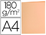 SOUS-CHEMISE LIDERPAPEL PAPIER CARTONNE 180G/M2       310X230MM DOCUMENT A4 COLORIS ORANGE PASTEL