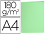 SOUS-CHEMISE LIDERPAPEL PAPIER CARTONNE 180G/M2       310X230MM DOCUMENT A4 COLORIS VERT PASTEL