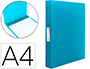 CLASSEUR LIDERPAPEL 4 ANNEAUX 25MM A4 260X315MM             POLYPROPYLENE DOS 40MM        PORTE-CARTES VISITE  COLORIS