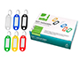PORTE-CLS Q-CONNECT PORTE-TIQUETTE PLASTIQUE 50X22MM COLORIS ASSORTIS PRSENTOIR 240 UNITS