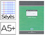 CAHIER BROUILLON PIQU CONQURANT SEPT COUVERTURE OFFSET TABLES DE CALCUL A5+ 17X22CM 96 PAGES 56G