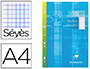 FEUILLET MOBILE CLAIREFONTAINE A4 210X297MM PAPIER VLIN VELOUT 200 PAGES 90G SYS PERFOR COLORIS BLANC