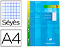 FEUILLET MOBILE CLAIREFONTAINE A4 210X297MM PAPIER VLIN VELOUT 400 PAGES 90G SYS PERFOR COLORIS BLANC
