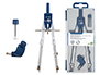COMPAS LIDERPAPEL MICROMTRIQUE ARTICUL 2 BRANCHES CIRCONFRENCE 38CM TOUCHE RGLAGE RAPIDE BAGUE MINE 2MM TUI