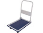 CHARIOT PLIANT 4 ROUES DOSSIER RABATTABLE PLATEFORME TAPIS ANTIDRAPANT CHARGE MAXIMALE 300KG 16.2KG