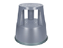 TABOURET Q-CONNECT PLASTIQUE ROUES CAOUTCHOUC RTRACTABLES 2 NIVEAUX BASE 44CM HAUTEUR 43CM POIDS 2.9KG COLORIS GRIS