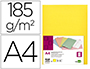 SOUS-CHEMISE LIDERPAPEL PAPIER CARTONN 180G 310X230MM DOCUMENT A4 210X297MM COLORIS PASTEL JAUNE INTENSE