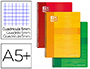 CAHIER SPIRALE OXFORD COUVERTURE CARTONNE RELIURE INTGRALE OPTIK PAPER A5+ 17X22CM 100 PAGES 90G 5X5MM 4 TROUS