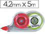 CORRECTEUR Q-CONNECT DVIDOIR MINI RUBAN 4.2MMX5M APPLICATION FRONTALE RECRITURE IMMDIATE BLISTER