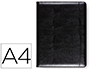 CONFRENCIER A4 PLASTIQUE BLOC -NOTES INCLUS PLUSIEURS COMPARTIMENTS POCHE RABAT 32X25X2,5CM COLORIS NOIR