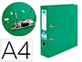 CLASSEUR LEVIER LIDERPAPEL A4 DOCUMENTA CARTON REMBORD 1,9MM DOS 75MM RADO MTALLIQUE COLORIS VERT