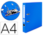CLASSEUR LEVIER LIDERPAPEL A4 DOCUMENTA CARTON REMBORD 1,9MM DOS 52MM RADO MTALLIQUE COLORIS BLEU
