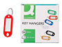 PORTE-CLS Q-CONNECT PORTE-TIQUETTE PLASTIQUE 50X22MM COLORIS ROUGE PRSENTOIR 100 UNITS