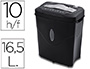DESTRUCTEUR Q-CONNECT KF17974 CAPACITE 10 FEUILLES DETRUIT  AGRAFES CLIPS AGRAFES ET      CARTES CAPACITE 16,5L