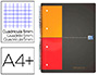 CAHIER BUREAU OXFORD FILINGBOOK OPTIK PAPER 4 SECTIONS 200 PAGES 5X5MM 3 INTERCALAIRES DTACHABLES POCHETTE RANGEMENT