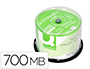 CD-R Q-CONNECT CAPACIT 700MB 80MIN VITESSE 52X FIABLE GRANDE CAPACIT TOUR 50 UNITS