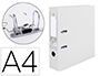 CLASSEUR LEVIER LIDERPAPEL A4 DOCUMENTA CARTON REMBORD PVC 1,9MM DOS 75MM RADO MTALLIQUE COLORIS BLANC