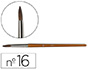 PINCEAU RAPHAL PETIT GRIS MLANG N16 MANCHE COURT COULEUR CHAINE VIROLE ALUMINIUM ANODIS