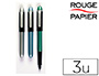ROLLER MINI ROUGE PAPIER IDAL TROUSSE PLUME RSISTANTE CLIP MTAL CORPS COULEURS MTALLISES ASSORTIES