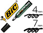 MARQUEUR BIC PERMANENT ONYX MARKER 1481 POINTE BISEAUTE TRAC 4/7MM TOUS SUPPORTS CORPS MTAL NOIR
