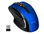 SOURIS Q-CONNECT SANS FIL OPTIQUE 1000DPI RECEPTEUR USB 2,4GHZ COLORIS BLEU