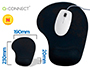 TAPIS SOURIS Q-CONNECT REPOSE-POIGNET MOUSSE         AUGMENTE CONFORT FACILEMENT   NETTOYABLE COLORIS NOIR