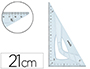 EQUERRE MAPED GEOMETRIQUE EN PLASTIQUE RECICLE 60          HYPOTENUSE 21CM
