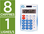 CALCULATRICE DE POCHE EASY LB OFFICE 8 CHIFFRES SOLAIRE OU  PILE COLORIS ASSORTIS