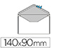 ENVELOPPE VISITE GPV SAINT LOUIS PAPIER VLIN BLANC 100G 90X140MM GOMME DOUBLE FOND GRIS TUI 25 UNITS