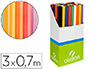 PAPIER KRAFT CANSON 65G/M2 9 COLORIS ASSORTIS ROULEAU 0.68X3M