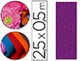 PAPIER CRPON CLAIREFONTAINE DENSIT CRPAGE 60% 40G/M2 50CMX2.5M UNICOLORE VIOLET