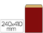 POCHETTE KRAFT VERG 60G 240X90X410MM COLORIS ROUGE