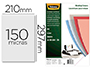 COUVERTURE FELLOWES PVC TRANSPARENT GRAMMAGE CONOMIQUE 15/100E FORMAT A4 PAQUET 100 UNITS
