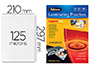 POCHETTE PLASTIFICATION FELLOWES  CHAUD POLYESTER TRANSPARENT RSISTANT EAU FORMAT A4 125 MICRONS BOTE 100 UNITS
