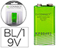 PILE Q-CONNECT CONOMIQUE CAPACIT 9V I.C.E. 6LR61 TAILLE 9 V BLISTER 1 UNIT