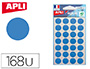 PASTILLE ADHSIVE APLI AGIPA DIAMTRE 15MM COLORIS BLEU POCHETTE 168 UNITS