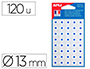 OEILLET ADHSIF APLI AGIPA FORMAT 13MM RENFORCEMENT DOCUMENTS PERFORS POCHETTE 120 UNITS