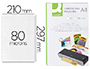 POCHETTE PLASTIFICATION Q-CONNECT  CHAUD CONOMIQUE FORMAT A4 80 MICRONS MAT BOTE 100 UNITS