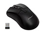 SOURIS Q-CONNECT SANS FIL  OPTIQUE 1000DPI 4 BOUTONS MOLETTE MOUVEMENT HORIZONTAL VERTICAL USB COLORIS NOIR