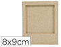 CADRE MAGNETIQUE DECOPATCH PAPIER MACHE 8X9CM COLORIS    BRUN