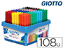 FEUTRE COLORIAGE GIOTTO TURBO MAXI ULTRA LAVABLE TEST DERMATOLOGIQUEMENT POINTE BLOQUE SCHOOLPACK 108 UNITS