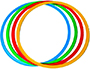 CERCEAU DE GYM PLASTICO ROTOTECH PLAT DIAMTRE 50CM
