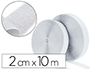 BANDES SCRATCHS ADHSIVES SODERTEX MALE ET FEMELLE BOITE DISTRIBUTRICE 2CMX10M COLORIS BL ANC