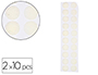 PASTILLES SCRATCHS SODERTEX ADHSIVES DIAMTRE 20MM POCHETTE DE 2 X 10 PICES MALES FEMELLES