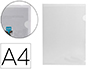 POCHETTE COIN LIDERPAPEL POLYPROPYLNE 180 MICRONS A4 210X297MM CAPACIT 20F TRANSPARENT INCOLORE
