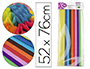 PAPIER DE SOIE LIDERPAPEL 52X76CM 18G/M2 COLORIS ASSORTIS SACHET 10F