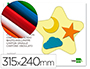 CARTON ONDUL LIDERPAPEL A4+ 24X31,5CM 160G/M2 COLORIS ASSORTIS BLOC 10F