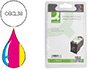 CARTOUCHE Q-CONNECT JET D'ENCRE COMPATIBLE IMPRIMANTES CANON CL38 PACK ENCRE 3 COULEURS CYAN MAGENTA JAUNE